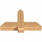 Ekena Millwork Eugene Smooth Timber Gable Bracket, Western Red Cedar, 36"W x 23"H x 5 1/2"D x 5 1/2"F, 15/12 Pitch GBW036X23X0606EUG00SWR - alternate 5